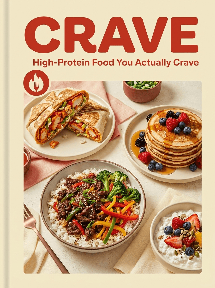 The Crave high-protein cookbook cover
