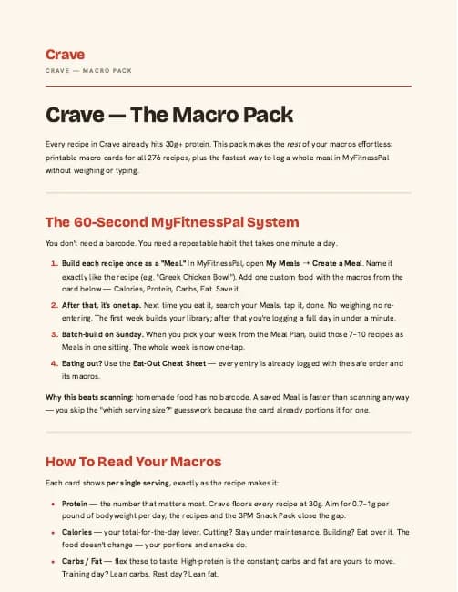 Preview of the Crave Macro Pack